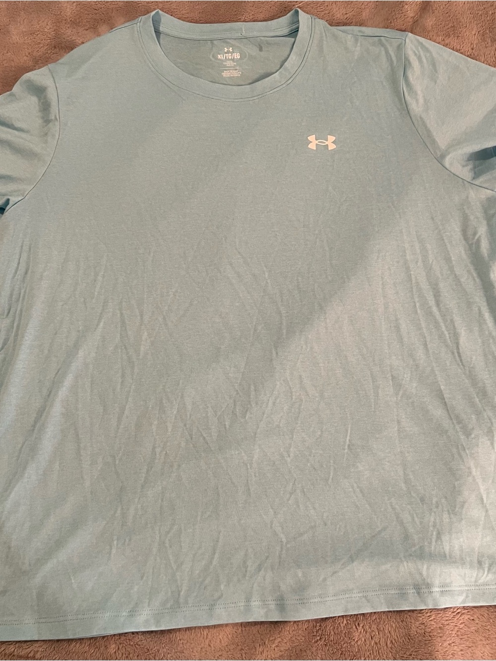 Under Armour Women's Blue XL Relaxed Fit Crew Neck Short Sleeve T-Shirt